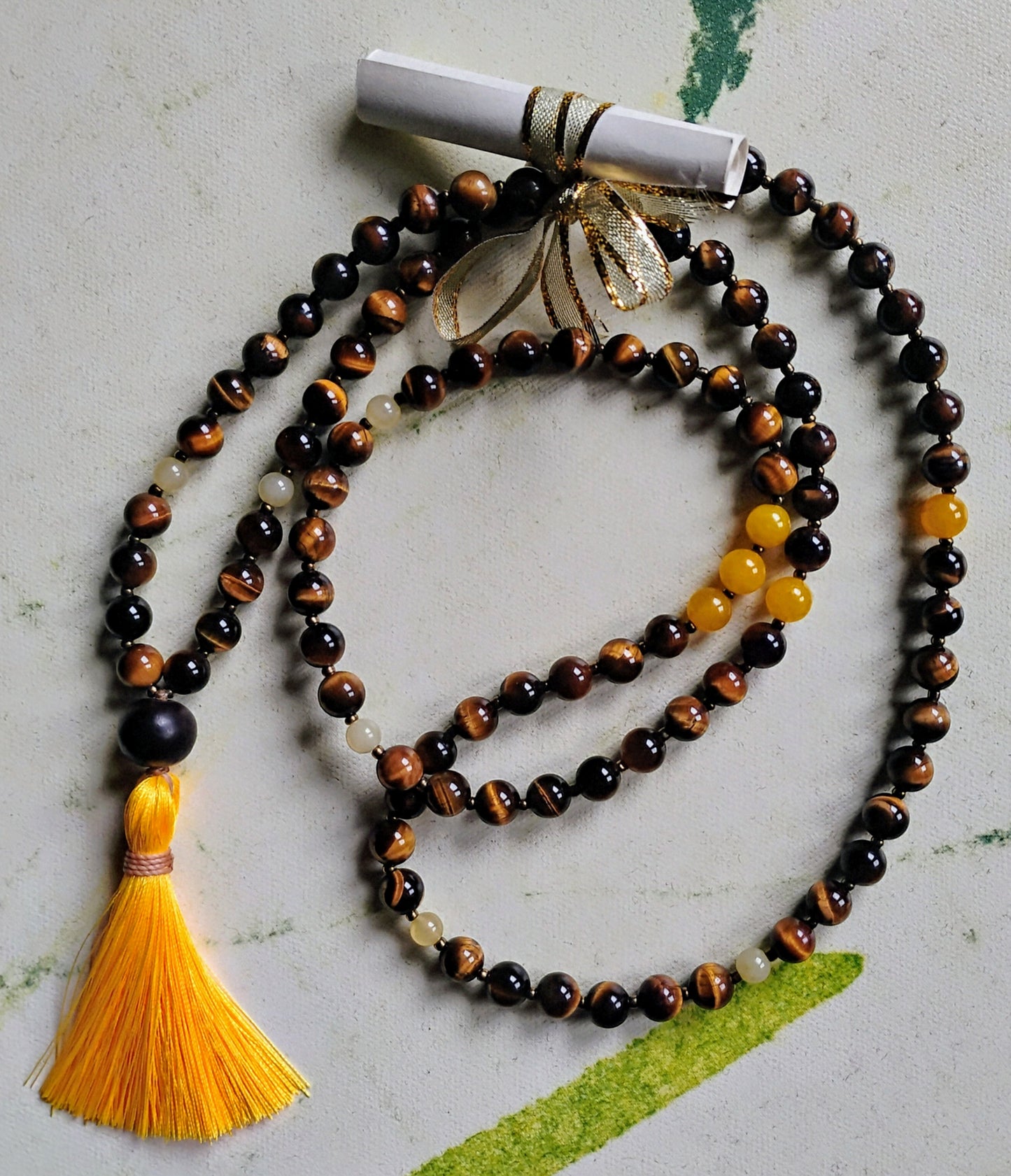 Tibetisches Mala 108 Steine – III Chakra