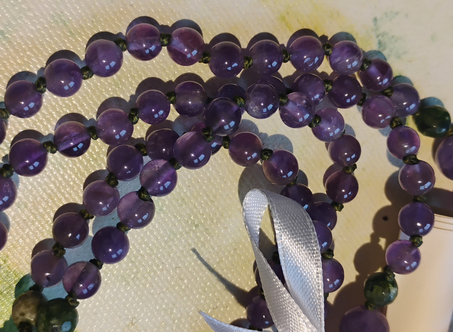 Tibetisches Mala 108 Steine – IV & VI Chakra