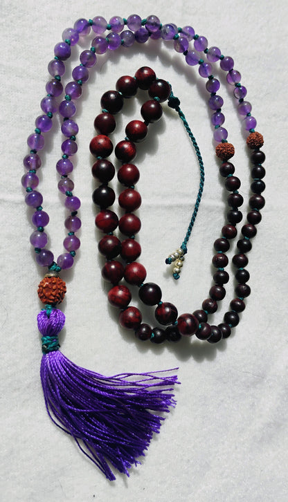 Tibetan Mala 108 grains - VI & VII Chakras 