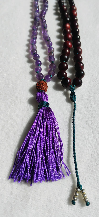 Tibetan Mala 108 grains - VI & VII Chakras 