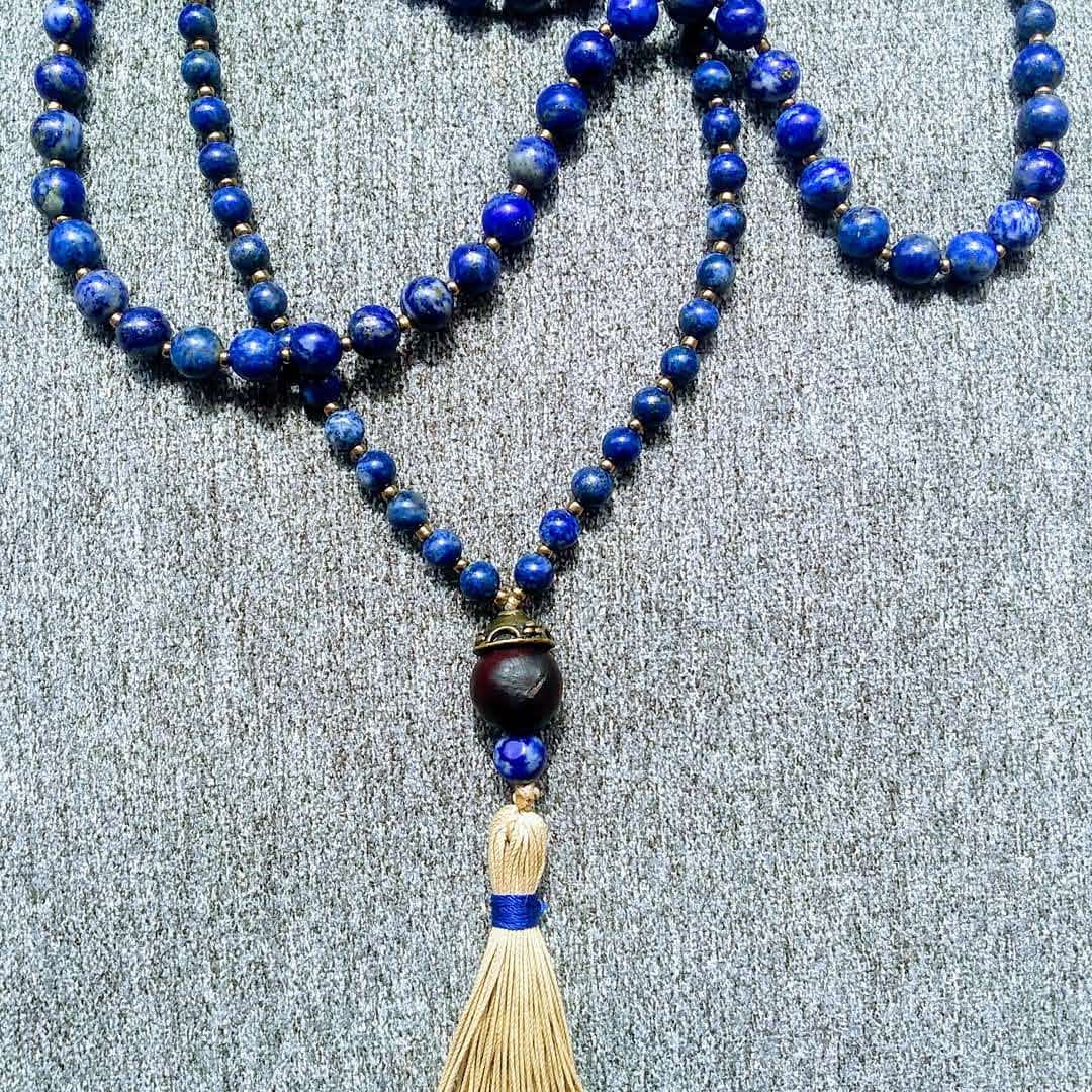 Tibetisches Mala 108 Steine – V Chakra