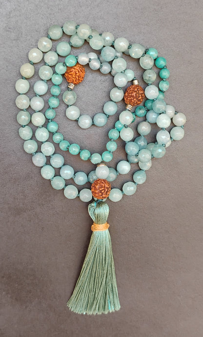 Mala tibétain 108 perles - V et VI Chakra