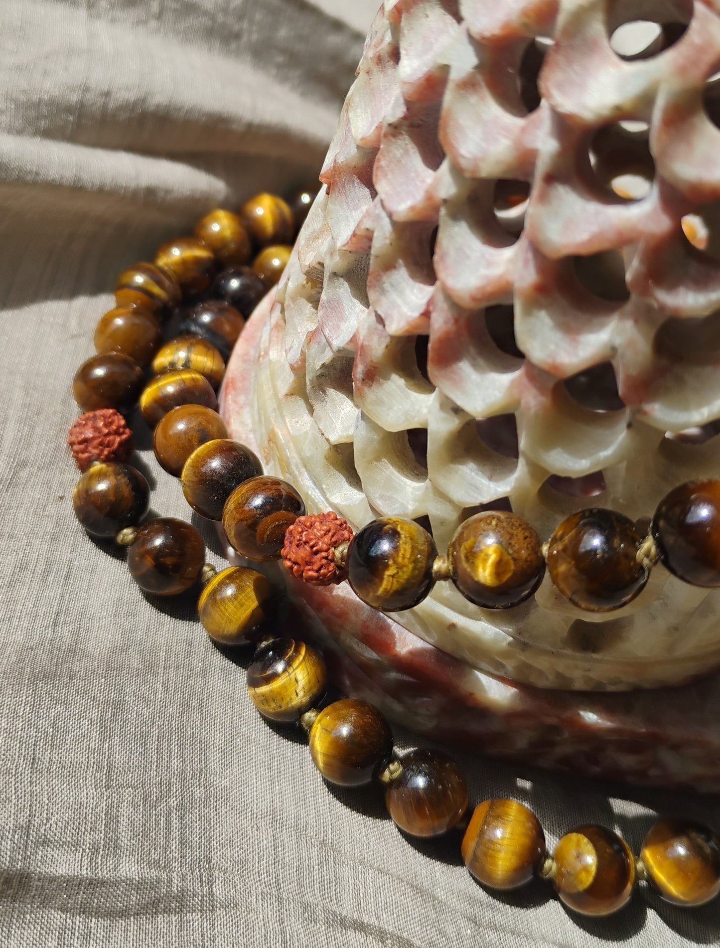 Mala tibétain 108 perles - III Chakra