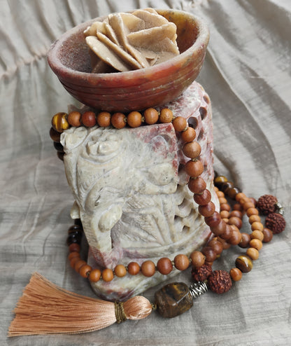 Mala tibétain 108 perles - III Chakra
