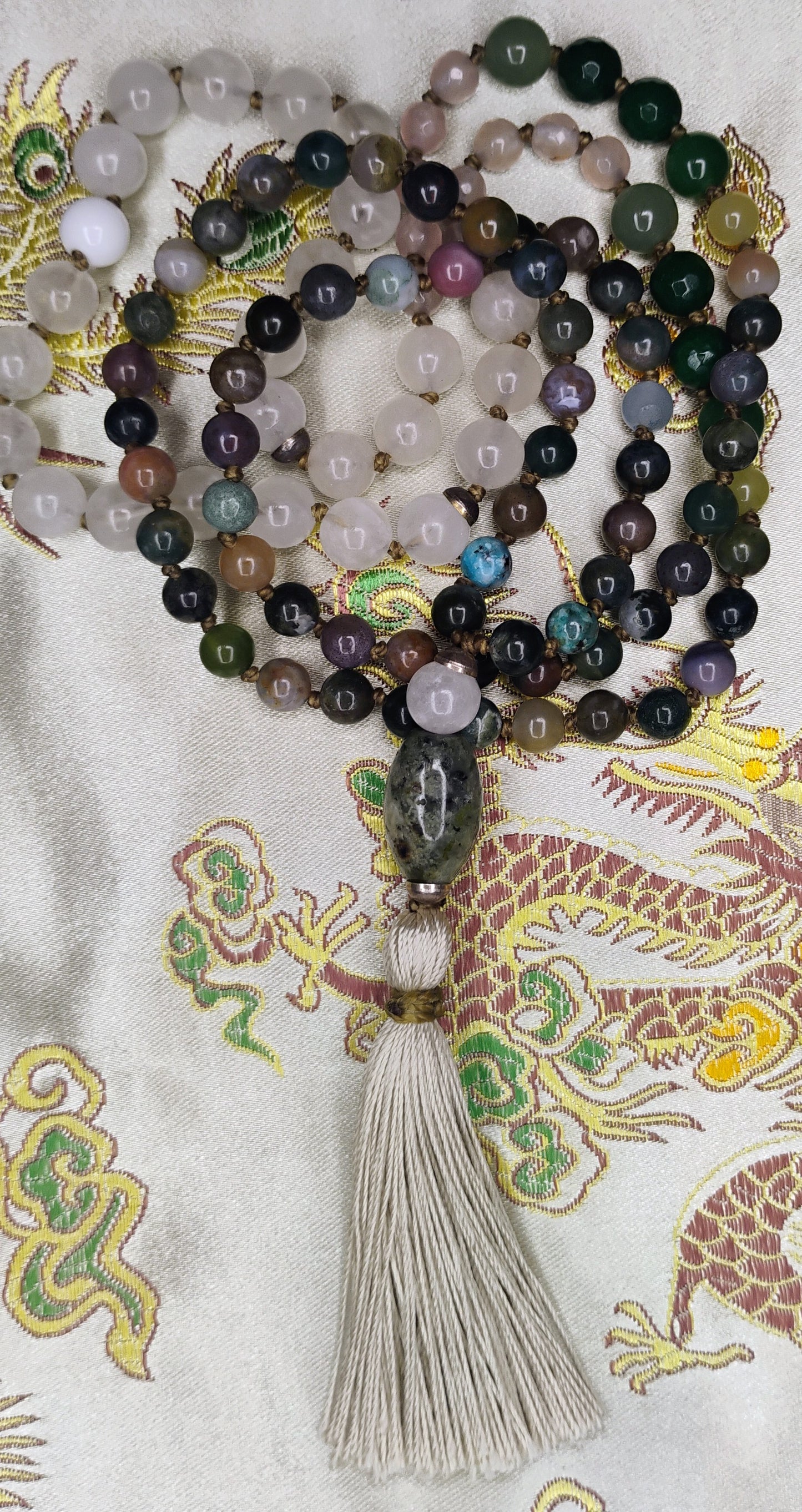 Tibetisches Mala 108 Steine – IV, V, VI, VII Chakra & Schutz