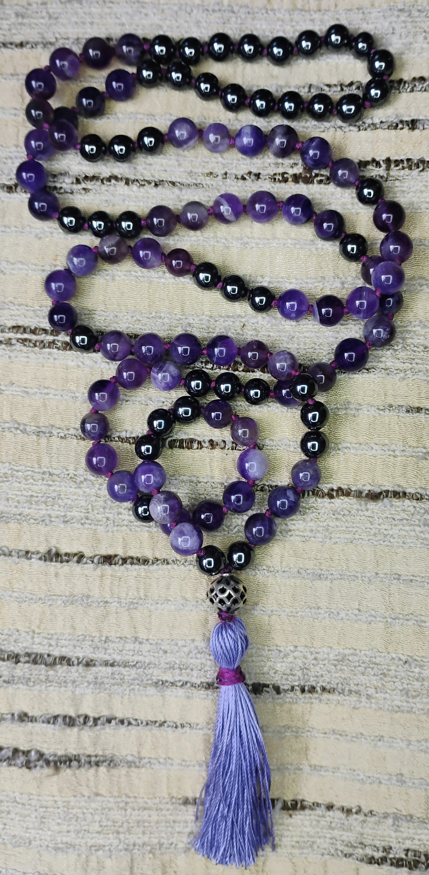 Mala Tibétain 108 Perles – Chakras I, VI et VII