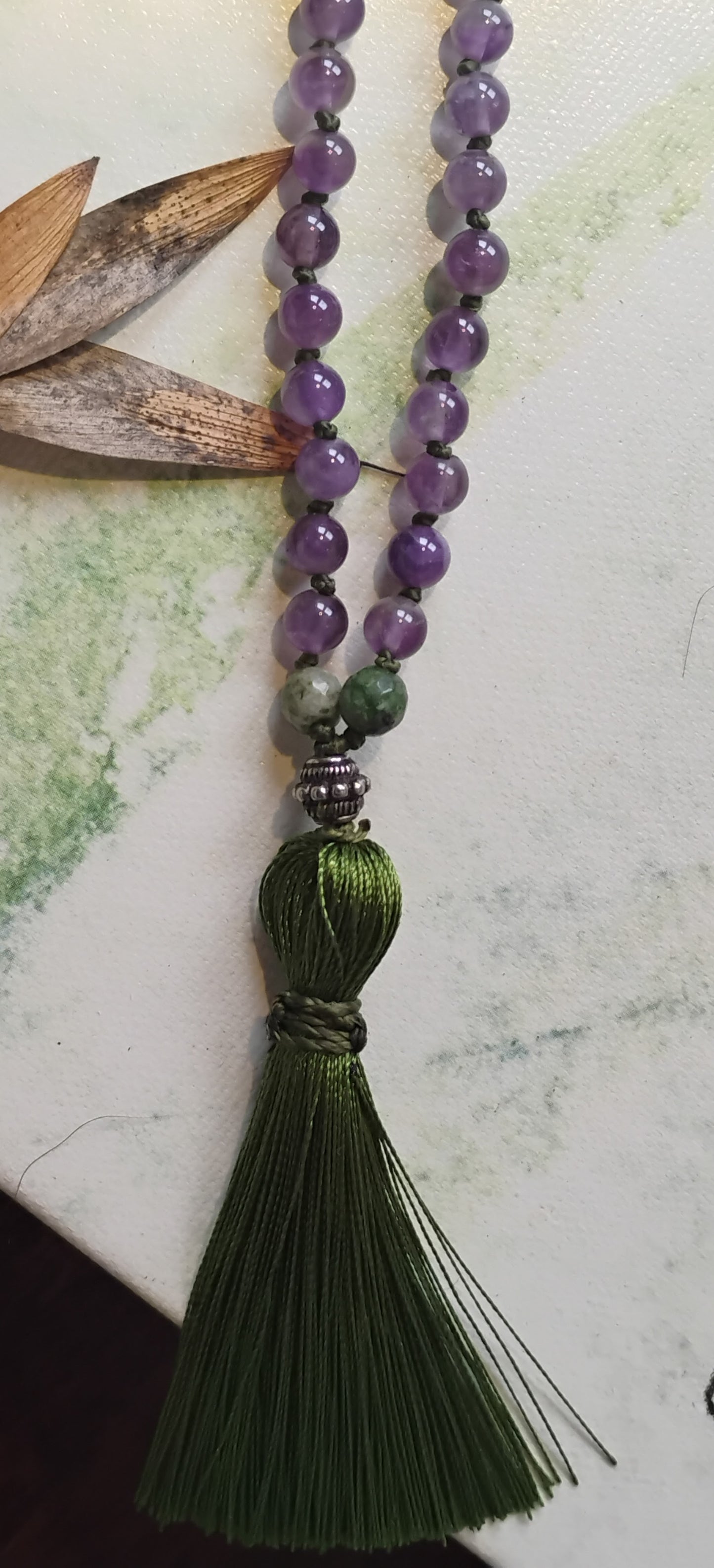 Mala tibétain de 108 pierres - IV et VI Chakra